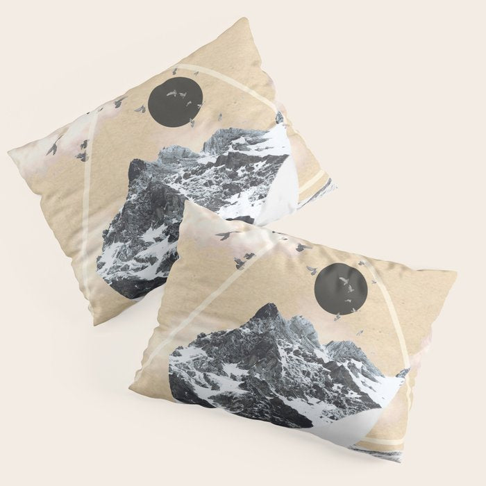 collage art / Wild Nature Pillow Sham Gallery Image 1