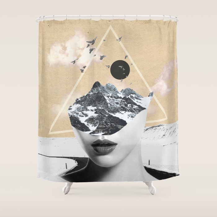 collage art / Wild Nature Shower Curtain Gallery Image 1