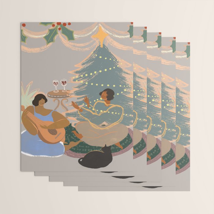 Happy Holidays Wrapping Paper Gallery Image 3