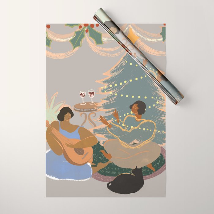 Happy Holidays Wrapping Paper Gallery Image 1