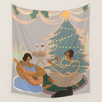 Happy Holidays Wall Tapestry Gallery Image 4