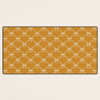 Bows & Ribbons Pattern XVIII Orange Desk Mat Gallery Image 3