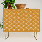 Bows & Ribbons Pattern XVIII Orange Credenza Gallery Image 1