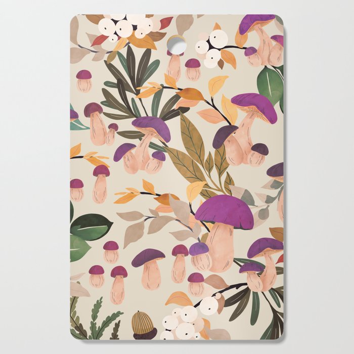 Magic mushroom forest H Cutting Board Gallery Image 1
