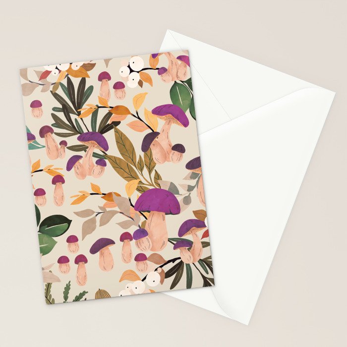 Magic mushroom forest H Stationery Card Gallery Image 2