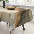 Amber Stone Drift Abstract Landscape Tablecloth Gallery Image 3