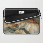 Amber Stone Drift Abstract Landscape Laptop Sleeve Gallery Image 2