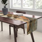 Amber Stone Drift Abstract Landscape Table Runner Gallery Image 2