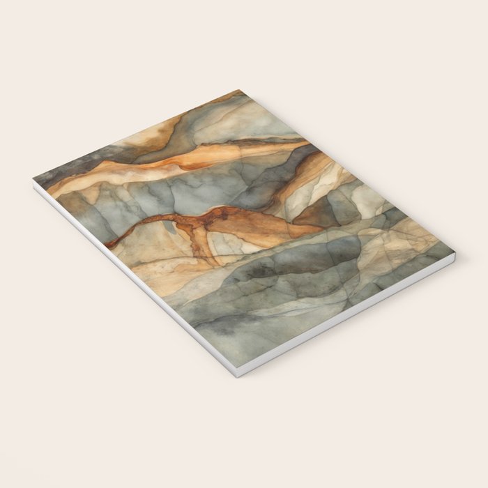 Amber Stone Drift Abstract Landscape Notebook Gallery Image 3