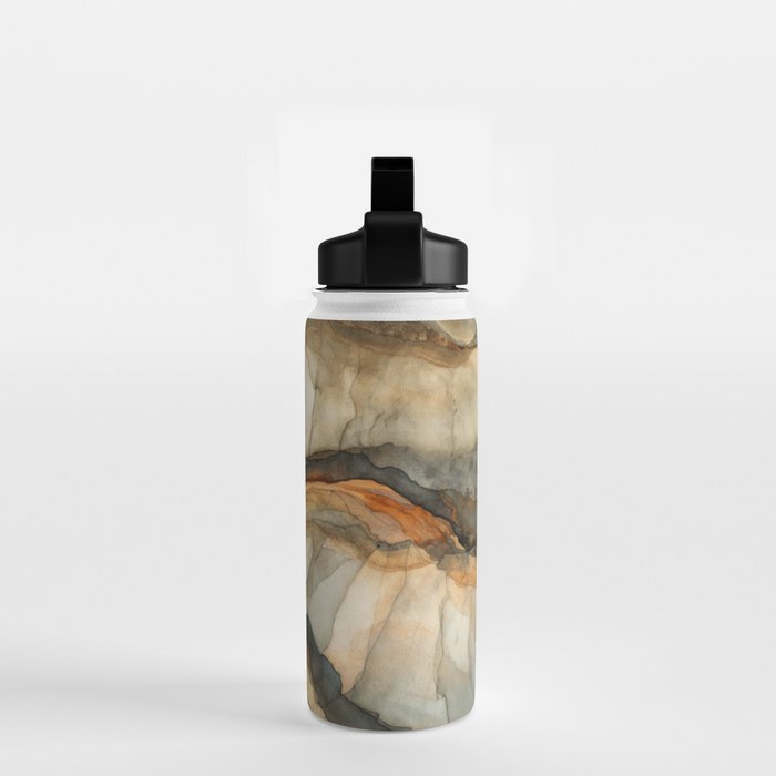 Amber Stone Drift Abstract Landscape Water Bottle Gallery Image 2