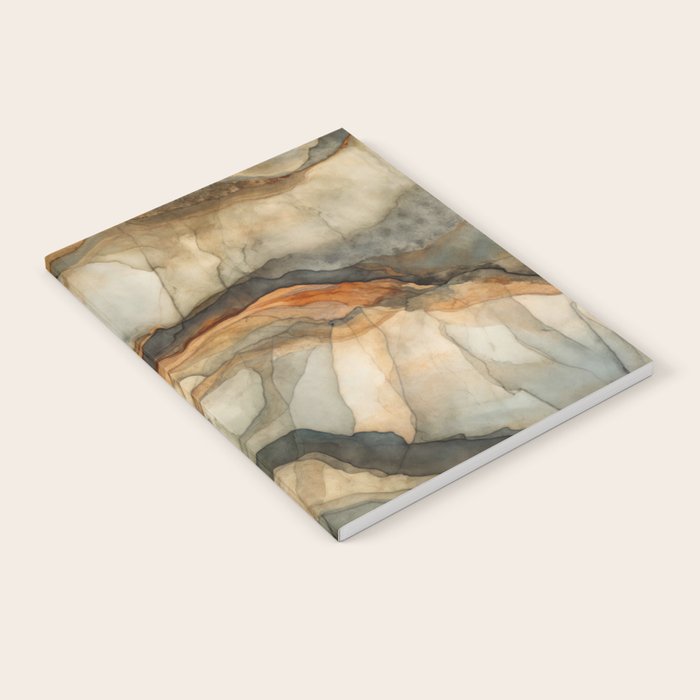 Amber Stone Drift Abstract Landscape Notebook Gallery Image 2