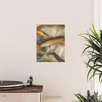 Amber Stone Drift Abstract Landscape Poster Gallery Image 2