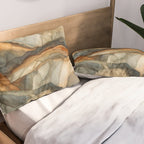 Amber Stone Drift Abstract Landscape Pillow Sham Gallery Image 2