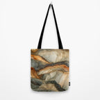 Amber Stone Drift Abstract Landscape Tote Bag Gallery Image 2