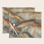 Amber Stone Drift Abstract Landscape Placemat Gallery Image 1