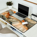 Amber Stone Drift Abstract Landscape Desk Mat Gallery Image 2