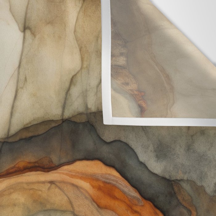 Amber Stone Drift Abstract Landscape Wall Tapestry Gallery Image 3