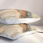 Amber Stone Drift Abstract Landscape Pillow Sham Gallery Image 3