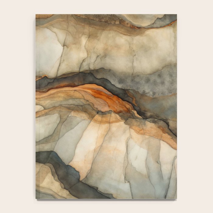 Amber Stone Drift Abstract Landscape Notebook Gallery Image 4