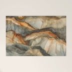 Amber Stone Drift Abstract Landscape Welcome Mat Gallery Image 1
