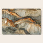 Amber Stone Drift Abstract Landscape Cutting Board Gallery Image 1