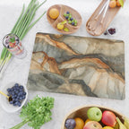 Amber Stone Drift Abstract Landscape Cutting Board Gallery Image 2