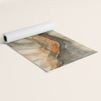 Amber Stone Drift Abstract Landscape Yoga Mat Gallery Image 2