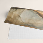 Amber Stone Drift Abstract Landscape Wrapping Paper Gallery Image 2