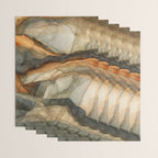 Amber Stone Drift Abstract Landscape Wrapping Paper Gallery Image 3