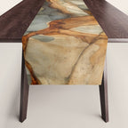 Amber Stone Drift Abstract Landscape Table Runner Gallery Image 1