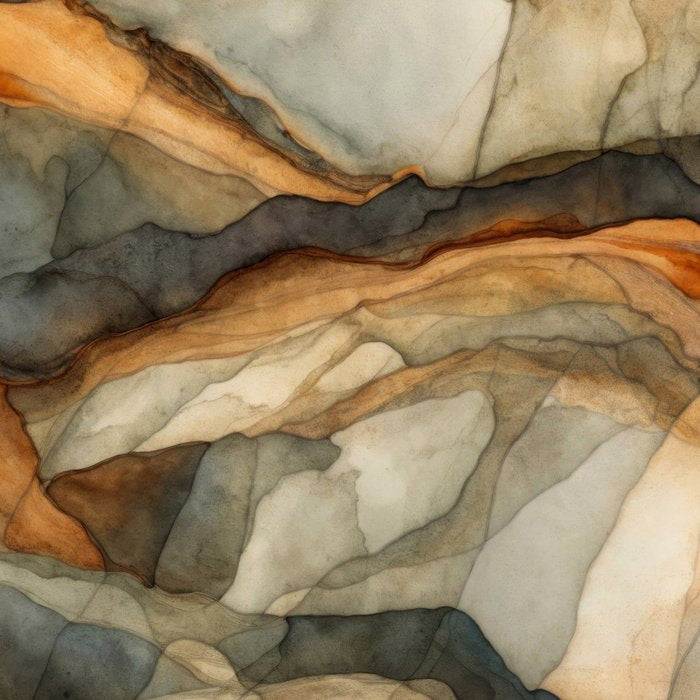 Amber Stone Drift Abstract Landscape Coffee Mug Gallery Image 2