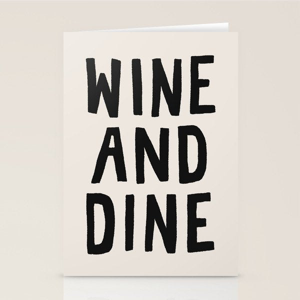 Wine And Dine Stationery Card Gallery Image 2