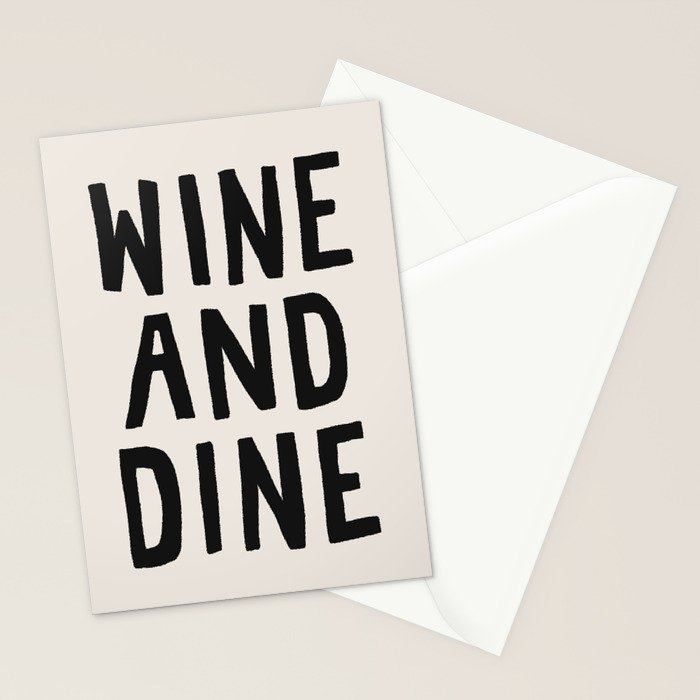Wine And Dine Stationery Card Gallery Image 2