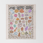 Crystals of the States Throw Blanket Gallery Image 2