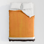 Minimalist Mid Century Modern Color Block Pop Art Rothko Inspired Golden Yellow Black Squares Duvet Cover Gallery Image 6