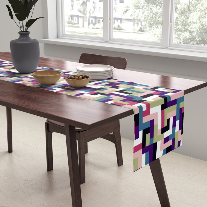 Boho M Tetris PTT Table Runner Gallery Image 2