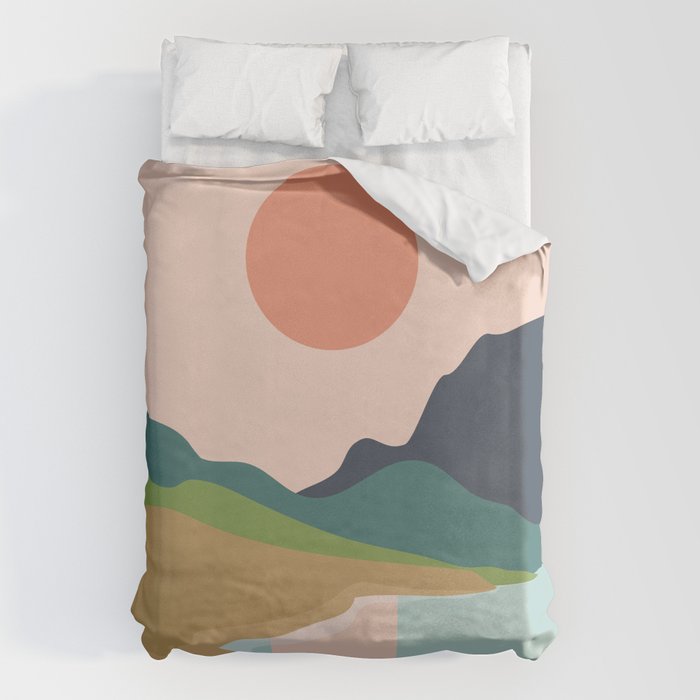 Sun reflection Duvet Cover Gallery Image 1