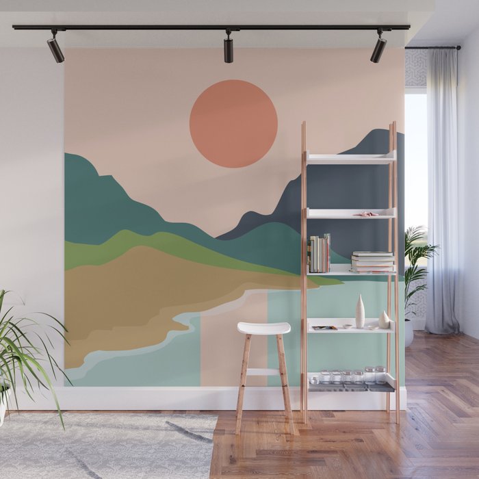 Sun reflection Wall Mural Gallery Image 1
