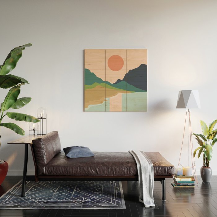 Sun reflection Wood Wall Art Gallery Image 2