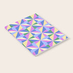 Kaleidoscope Tile Pattern VII Colorful Bright 90s Notebook Gallery Image 2