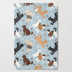 Labradoodle / Goldendoodle Dog Paws and Bones Pattern Cutting Board Gallery Image 1