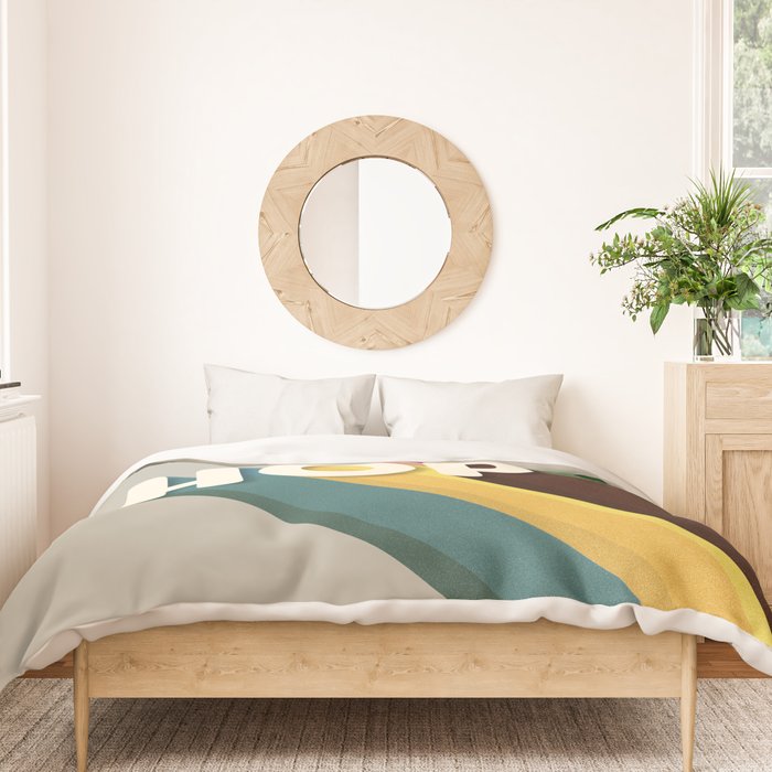 HIP HOP - retro typography Duvet Cover Gallery Image 3