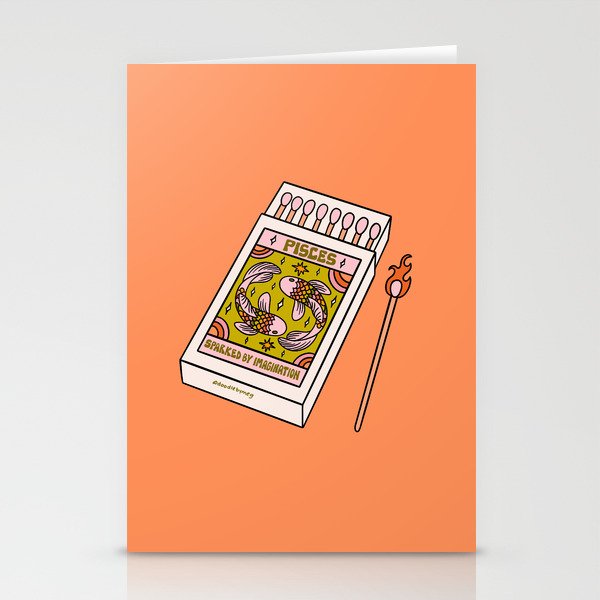Pisces Matchbox Stationery Card Gallery Image 2