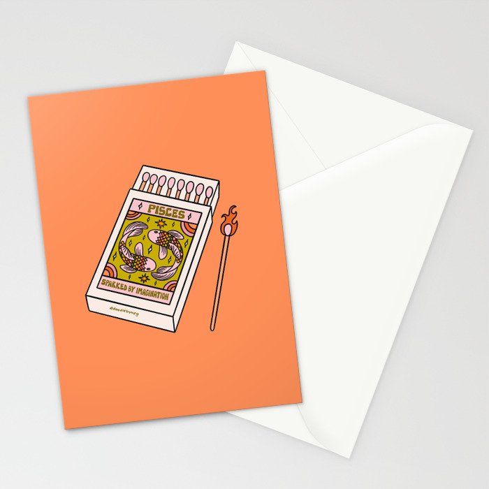 Pisces Matchbox Stationery Card Gallery Image 2