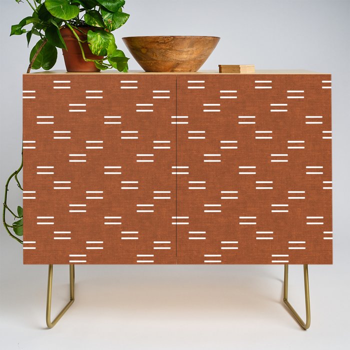double dash - burnt orange Credenza Gallery Image 1