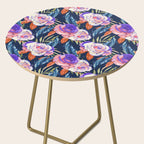 Dark landscape dolphins in the roses Side Table Gallery Image 2