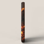Tortoiseshell Abstract Pattern in Rich Amber and Deep Brown iPhone Case Gallery Image 2