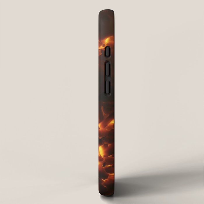 Tortoiseshell Abstract Pattern in Rich Amber and Deep Brown iPhone Case Gallery Image 2