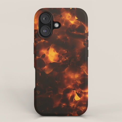 Tortoiseshell Abstract Pattern In Rich Amber And Deep Brown Iphone Case