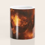 Tortoiseshell Abstract Pattern in Rich Amber and Deep Brown Coffee Mug Gallery Image 4